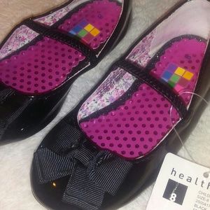 NWT! Toddler Girls Black Dress Shoes!